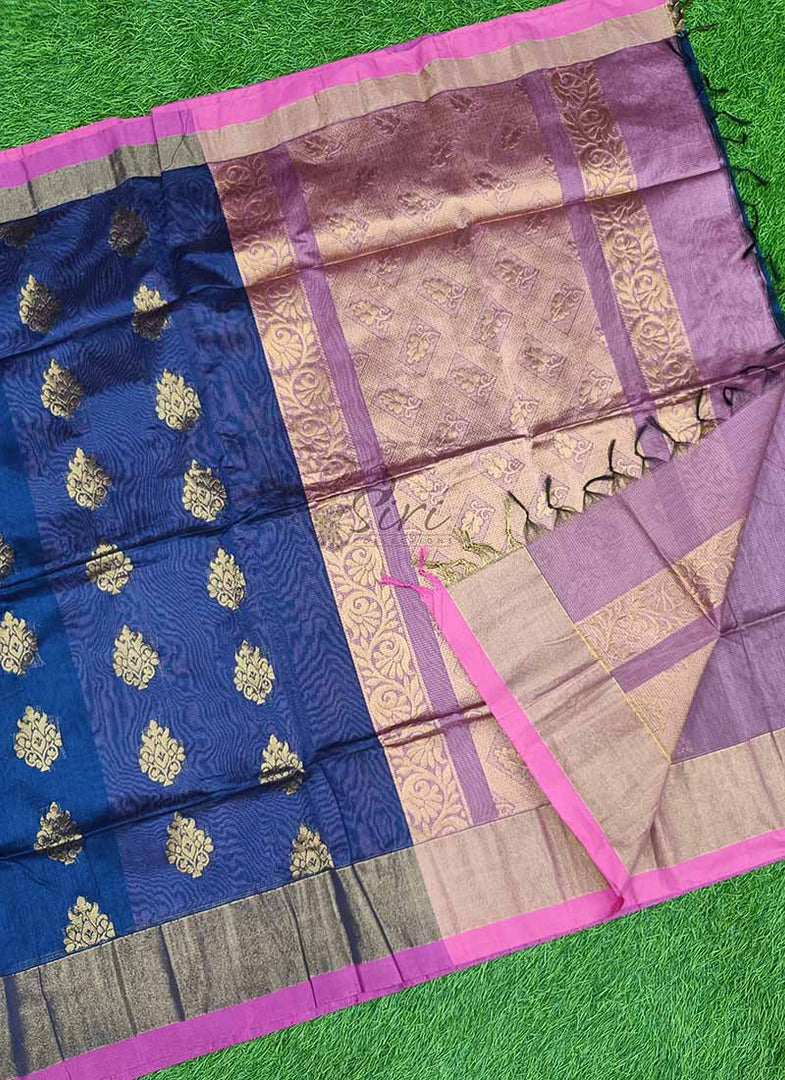 Beautiful Fancy Silk Cotton Saree