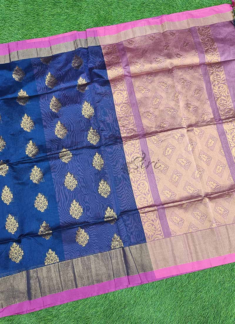 Beautiful Fancy Silk Cotton Saree