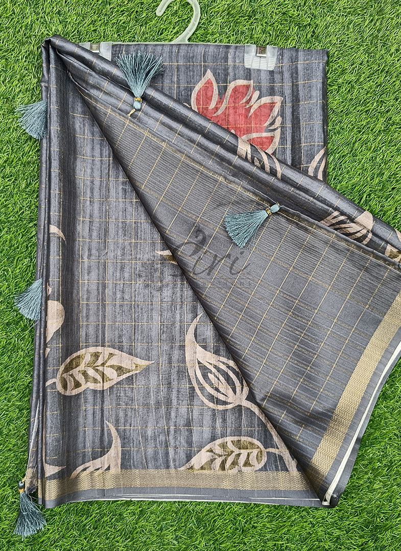 Beautiful Digital Print Silk Saree