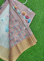 Load image into Gallery viewer, Beautiful Digital Print Matka Silk Saree
