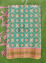 Load image into Gallery viewer, Beautiful Digital Print Matka Silk Saree
