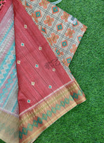 Load image into Gallery viewer, Beautiful Digital Print Matka Silk Saree
