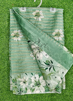 Load image into Gallery viewer, Beautiful Digital Print Fancy Silk Saree
