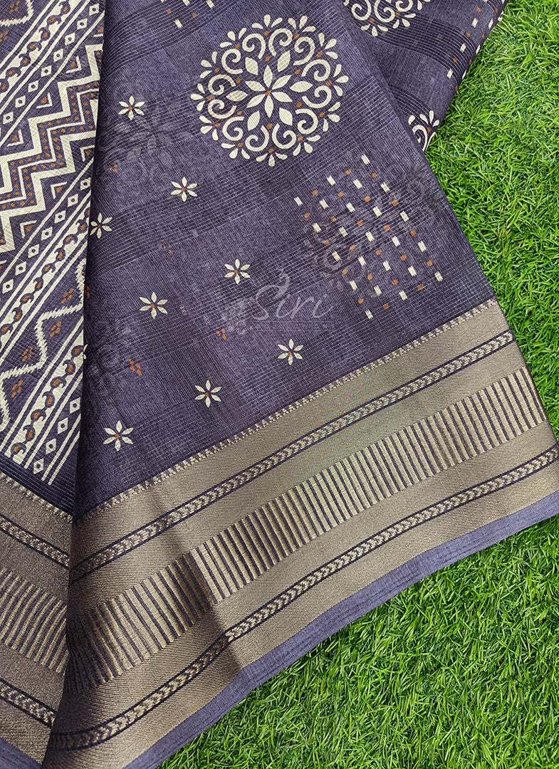 Latest Printed Fancy Silk Saree