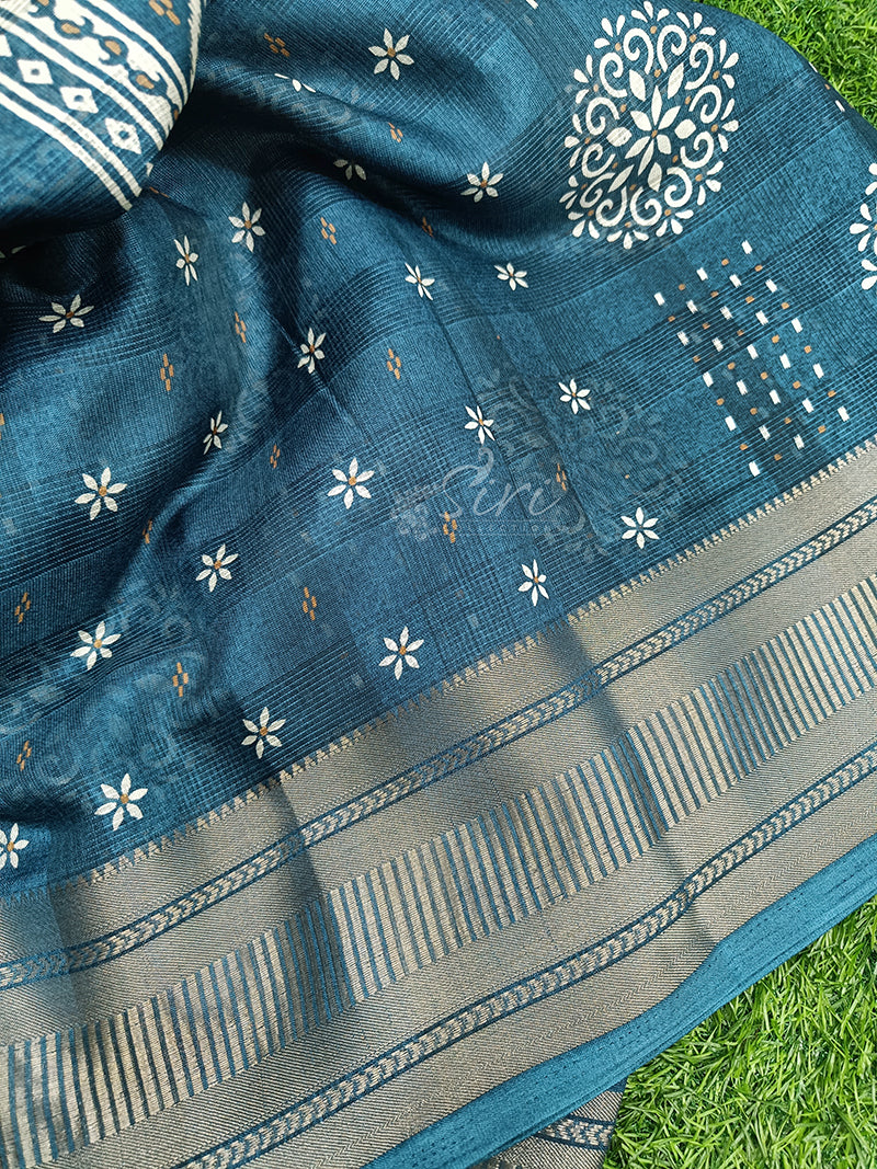 Latest Printed Fancy Silk Saree