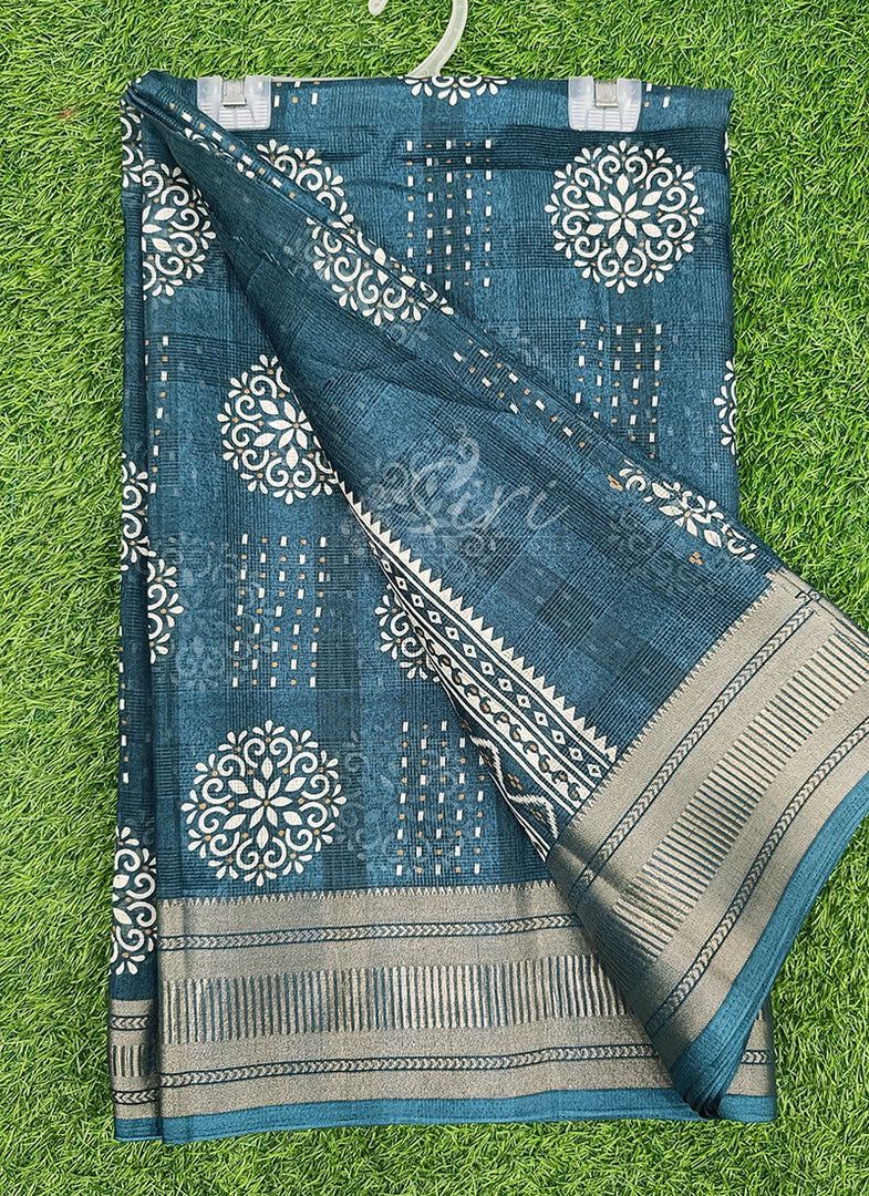 Latest Printed Fancy Silk Saree