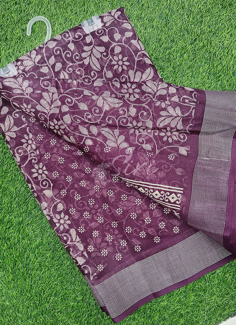 Elegant Jute Cotton Saree