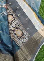 Load image into Gallery viewer, Digital Print Fancy Semi Silk Saree
