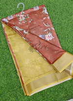 Load image into Gallery viewer, Digital Print Fancy Semi Silk Saree
