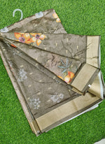 Load image into Gallery viewer, Digital Print Fancy Semi Silk Saree
