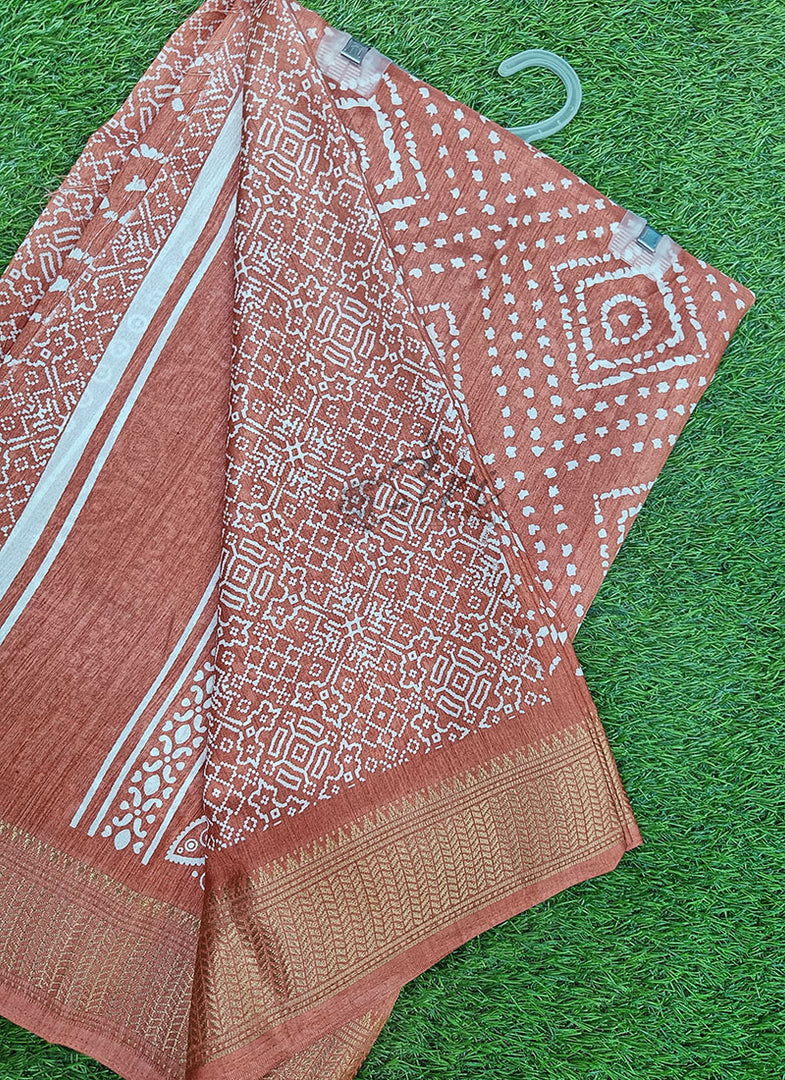 Elegant Fancy Semi Silk Saree