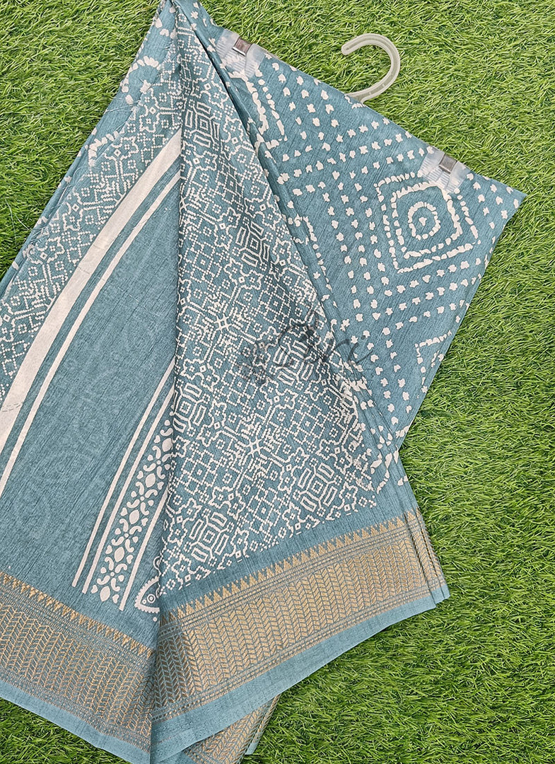 Elegant Fancy Semi Silk Saree