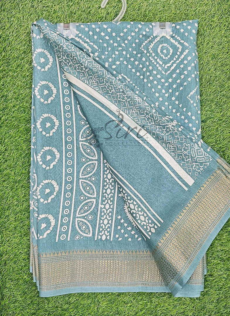 Elegant Fancy Semi Silk Saree
