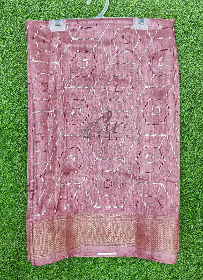 Elegant Fancy Semi Silk Saree