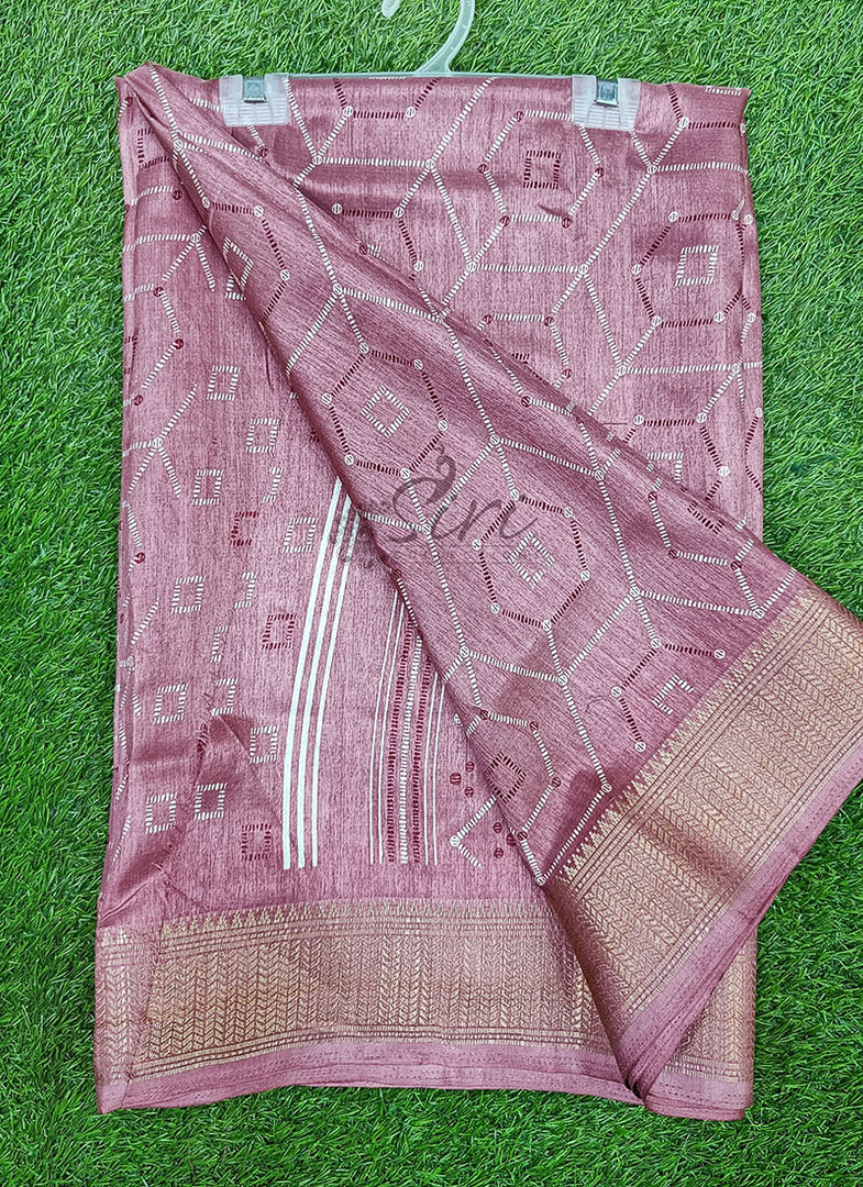 Elegant Fancy Semi Silk Saree