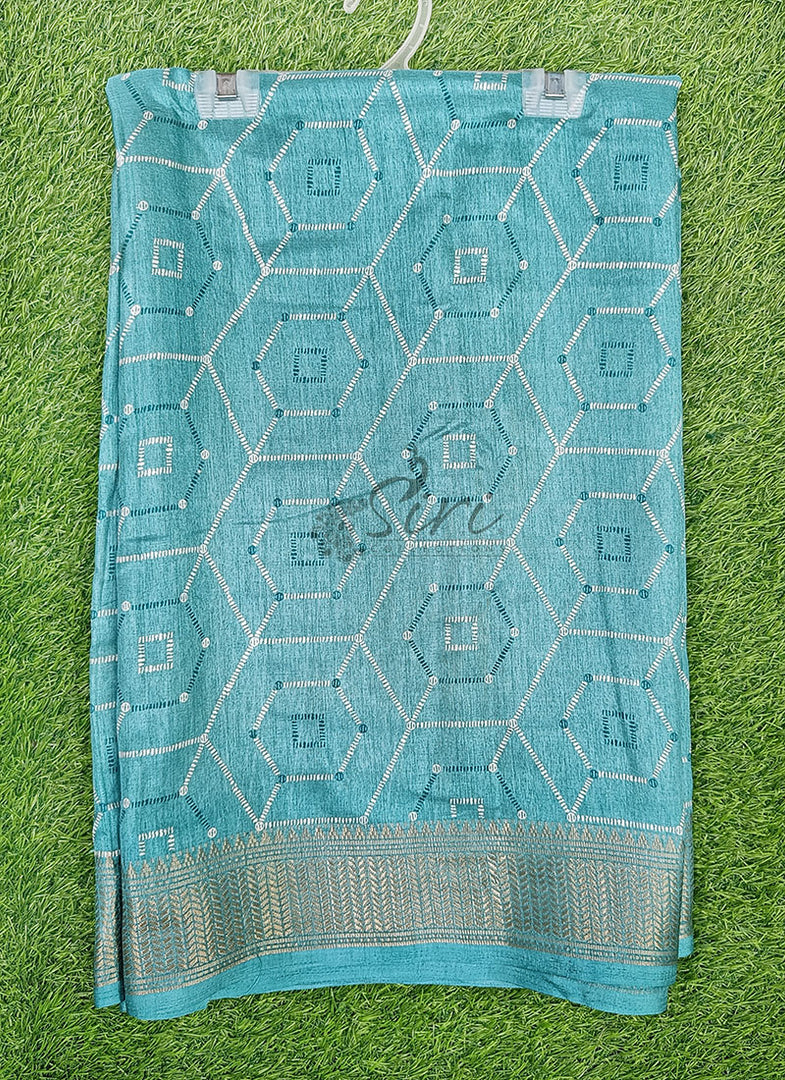 Elegant Fancy Semi Silk Saree