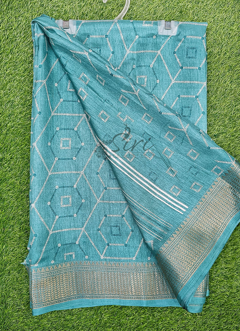 Elegant Fancy Semi Silk Saree