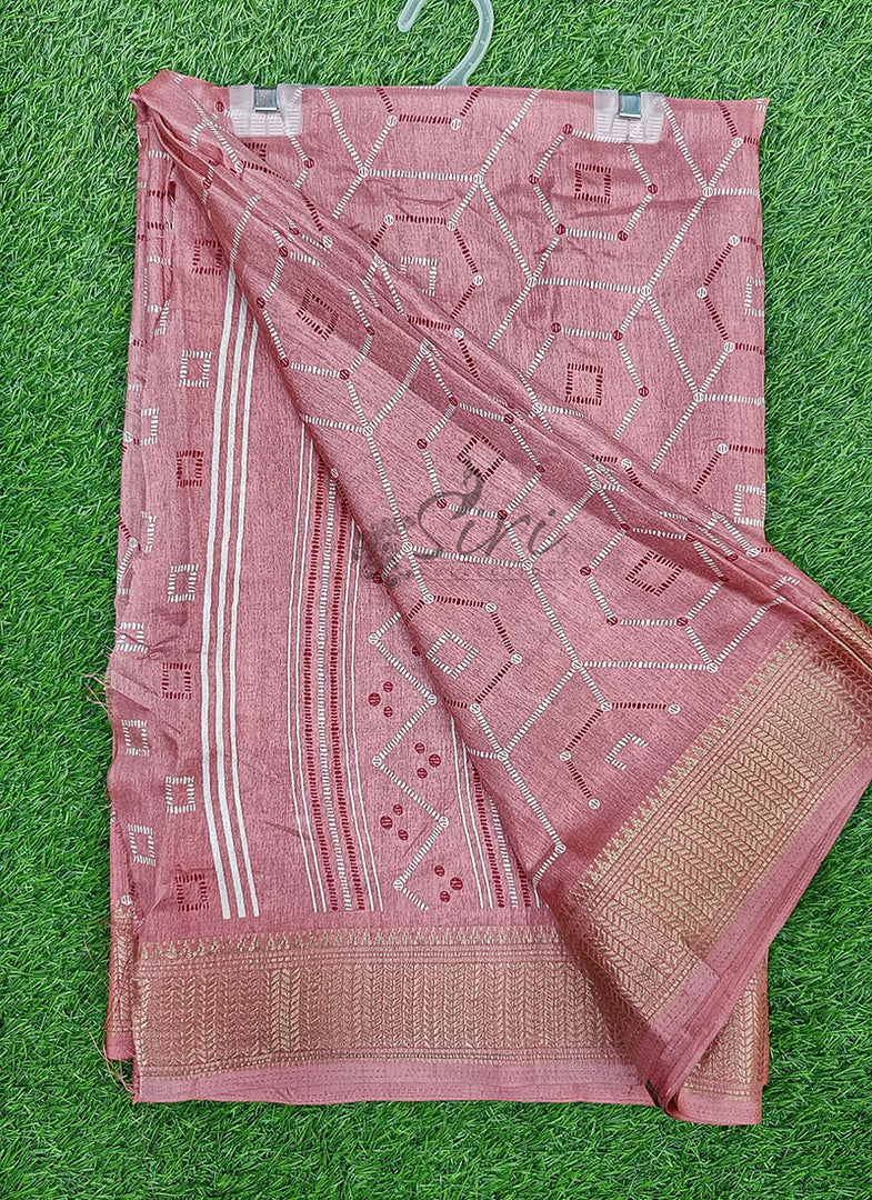 Elegant Fancy Semi Silk Saree
