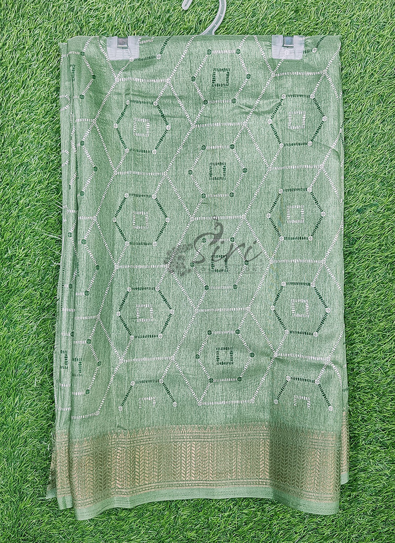 Elegant Fancy Semi Silk Saree