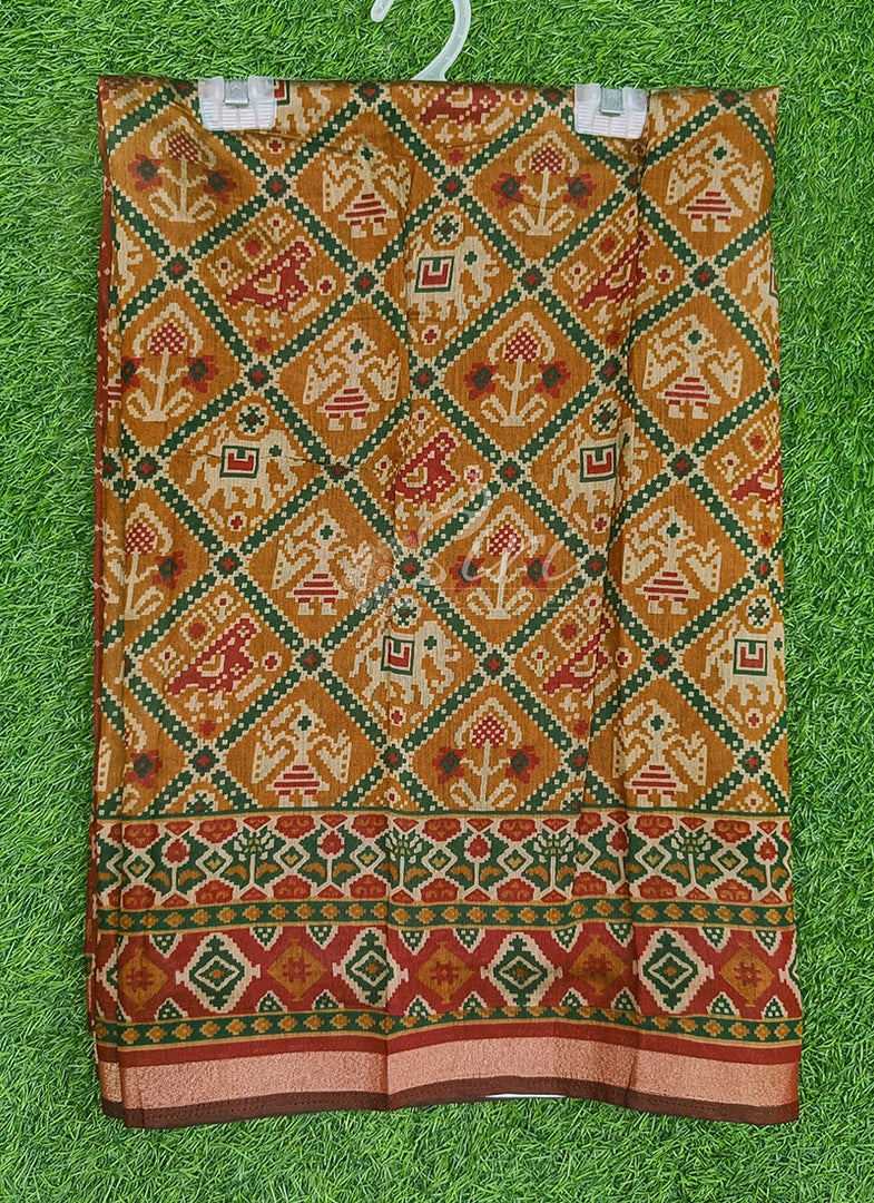 Patola Print Soft Diva Silk Saree