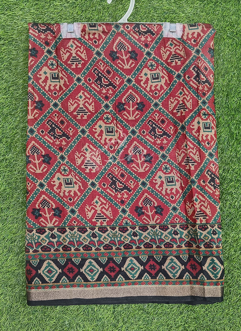 Patola Print Soft Diva Silk Saree