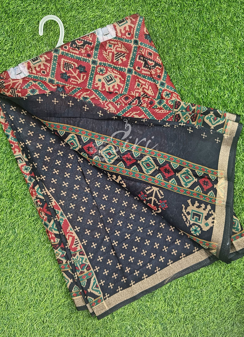 Patola Print Soft Diva Silk Saree