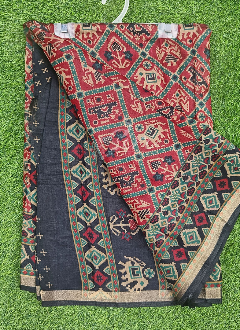 Patola Print Soft Diva Silk Saree