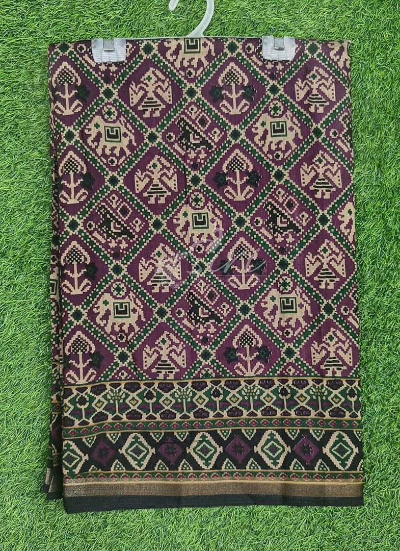 Patola Print Soft Diva Silk Saree