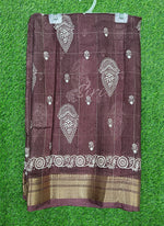 Load image into Gallery viewer, Beautiful Printed Jute Silk Saree
