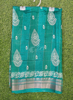 Load image into Gallery viewer, Beautiful Printed Jute Silk Saree
