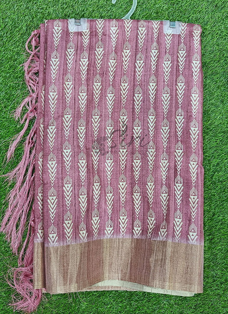 Beautiful Digital Print Matka Silk Saree