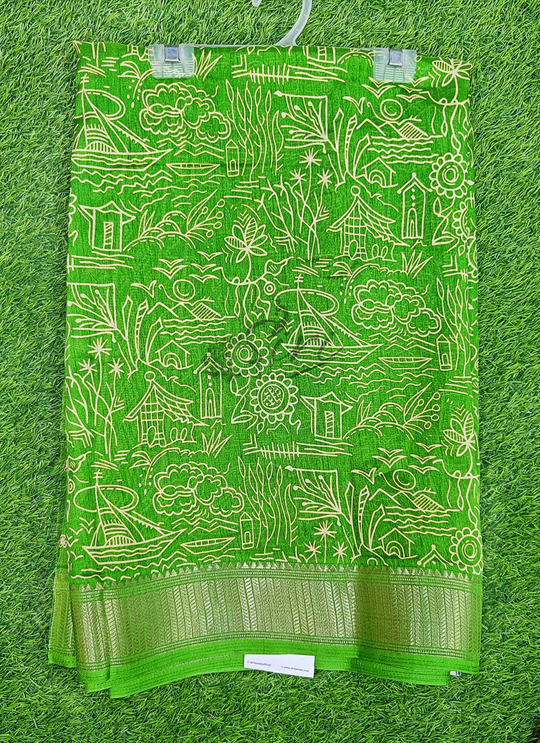 Printed Fancy Silk Saree