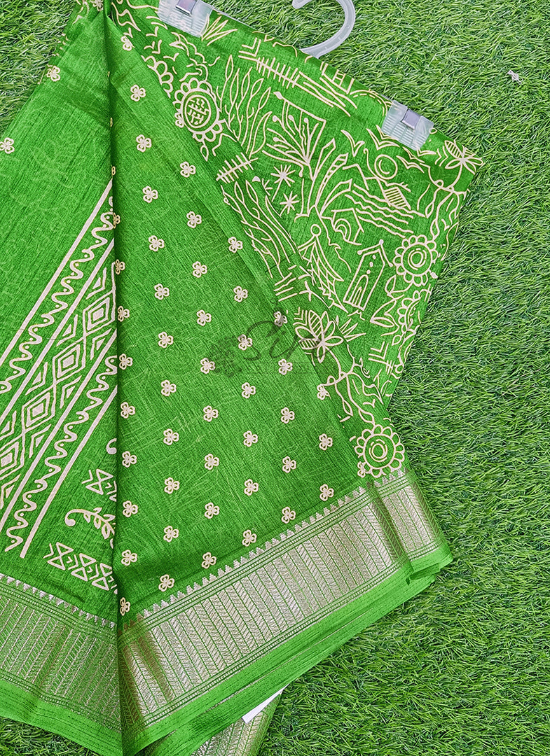 Printed Fancy Silk Saree
