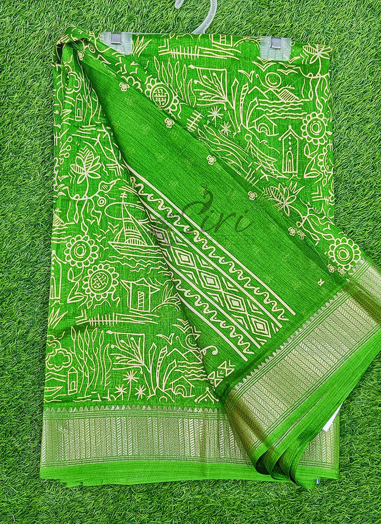 Printed Fancy Silk Saree