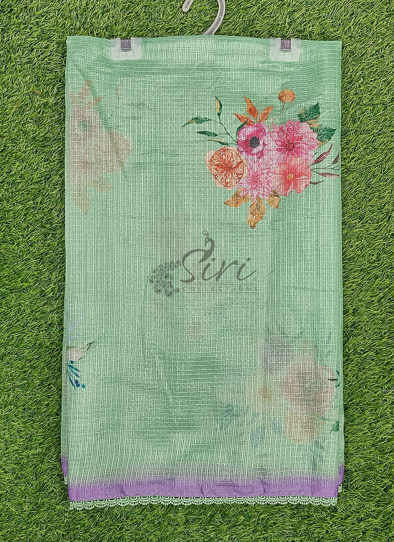 Digital Print Kota Silk Saree