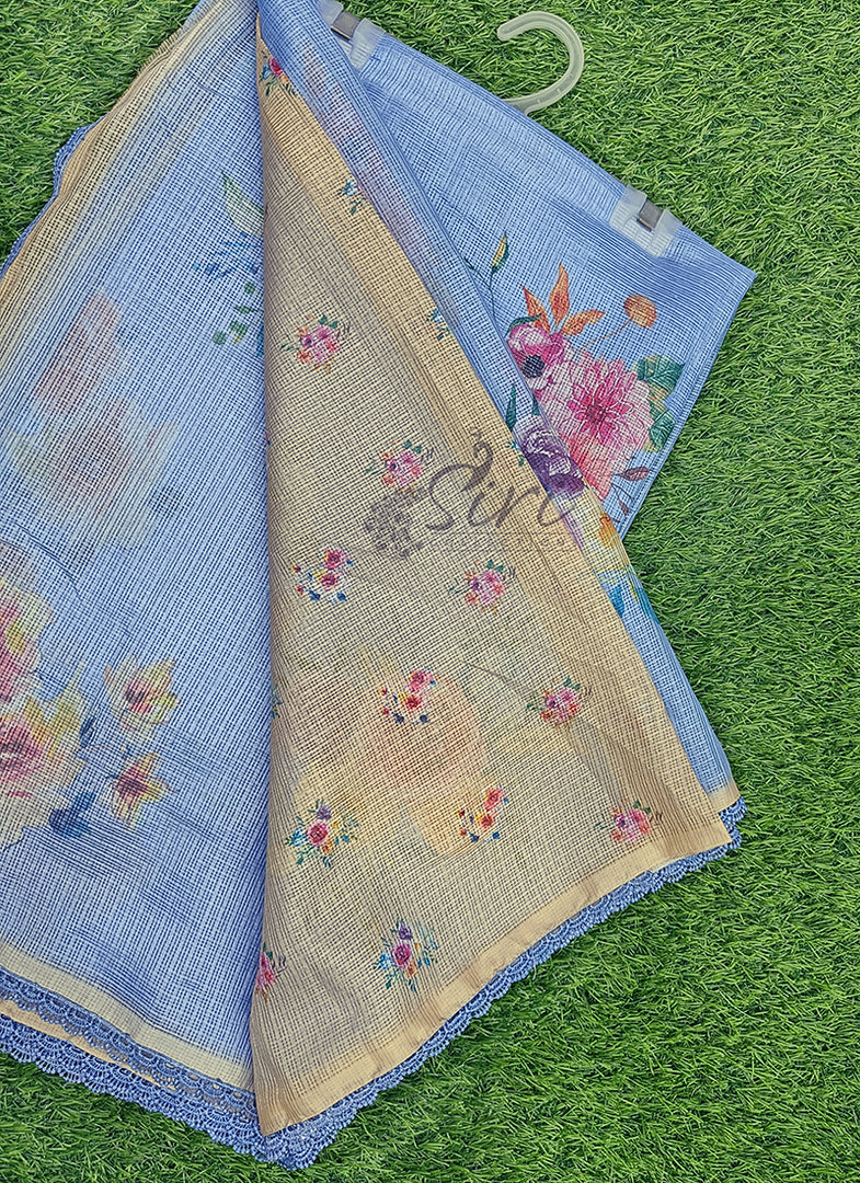Digital Print Kota Silk Saree