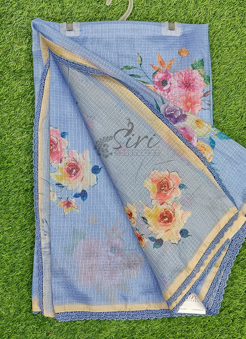 Digital Print Kota Silk Saree