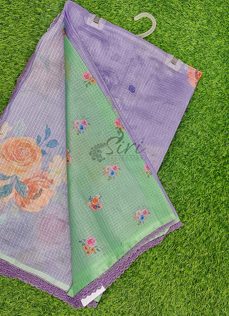 Digital Print Kota Silk Saree