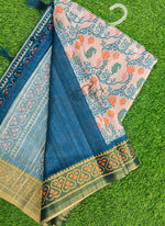 Load image into Gallery viewer, Beautiful Digital Print Matka Silk Saree
