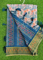 Load image into Gallery viewer, Beautiful Digital Print Matka Silk Saree
