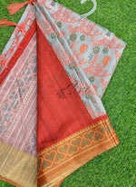 Load image into Gallery viewer, Beautiful Digital Print Matka Silk Saree
