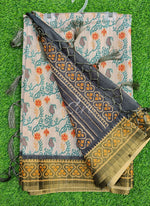 Load image into Gallery viewer, Beautiful Digital Print Matka Silk Saree
