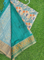 Load image into Gallery viewer, Beautiful Digital Print Matka Silk Saree

