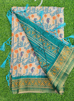 Load image into Gallery viewer, Beautiful Digital Print Matka Silk Saree
