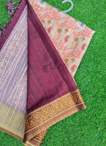 Load image into Gallery viewer, Beautiful Digital Print Matka Silk Saree
