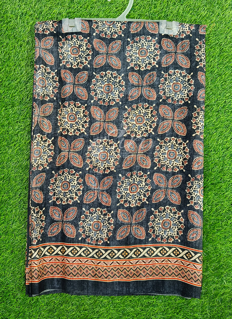 Beautiful Digital Print Premium Tussar Saree