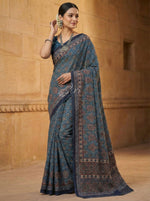Load image into Gallery viewer, Beautiful Digital Print Premium Tussar Saree