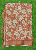 Load image into Gallery viewer, Beautiful Digital Print Fancy Silk Saree
