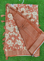 Load image into Gallery viewer, Beautiful Digital Print Fancy Silk Saree
