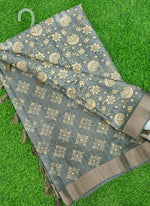 Load image into Gallery viewer, Beautiful Digital Print Fancy Silk Saree
